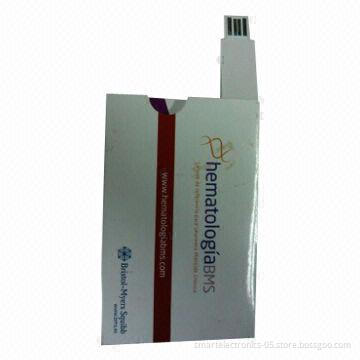 Paper-card USB flash drives with 64MB-128GB capacity, your magazines, your logo available